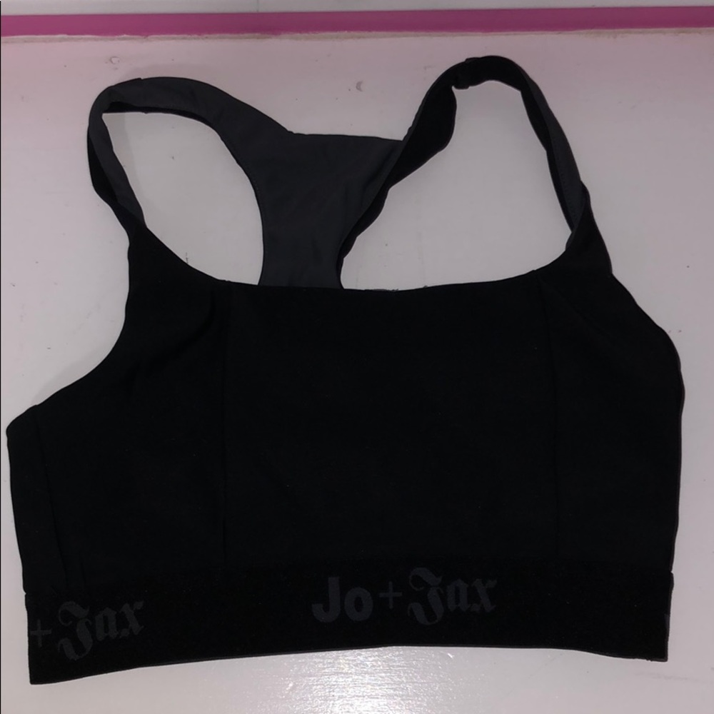 Black and Grey Jo & Jax sports bra